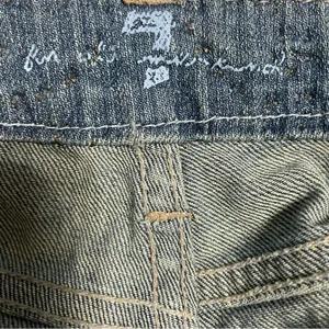 7 For All Mankind Flare Sz 28 Blue Studded Waist Distressed dark Havana jeans thumbnail 13