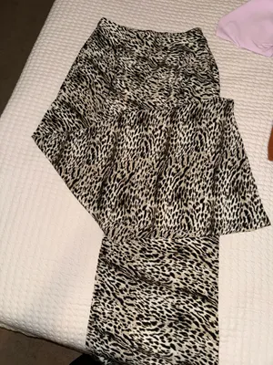 Leopard silk pants thumbnail 1