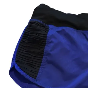 Lululemon Run Bright At Night Short Pigment Blue Purple Size 8 Zip Pockets Lined thumbnail 2