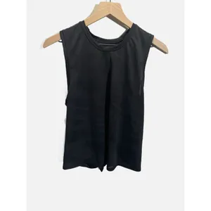 X by Gottex Tank Top Womens Medium Black Camo Mesh Tie Back Activewear Gym Yoga‎ thumbnail 2