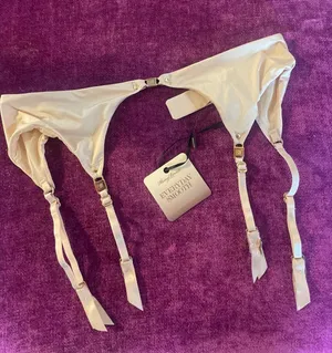 HONEY BIRDETTE Eveyday Smooth Suspender Garter Belt XS Toasted Almond thumbnail 1