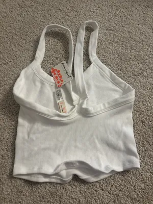 White free people tank thumbnail 4