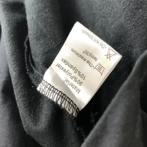Laolasi Black Long-Sleeve Faux Wrap Dress Pleated V Neck 4XL thumbnail 4