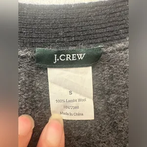 J.Crew Sweater Women S Cardigan‎ Open Front Long Line Knit Lambs Wool thumbnail 6