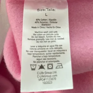 BARBIE Pink 1/4 Zip Sweatshirt Size L NEW thumbnail 9