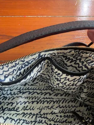 Kate Spade New York Black Pebbled Leather Crossbody Shoulder Bag Classic 🧡🎀 thumbnail 10