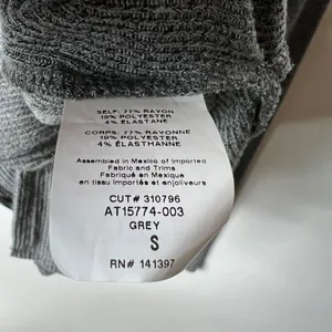 ASTR the label front‎ tie long sleeve gray top women’s size small thumbnail 5