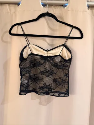 Wild Fable Black Lace Cami Top thumbnail 2