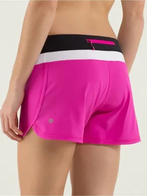 Lululemon Groovy Run Short 4-way Stretch 8 Paris Perfection Black White W7307S thumbnail 2