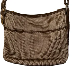 Women's The SAK Knit Khaki Shoulder Bag with Leather Strap‎ thumbnail 4