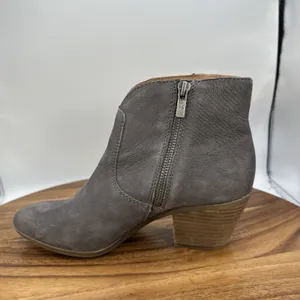 Frye Judith Seam‎ Bootie Ankle Boots Gray Leather Western Festival Women's 7.5M thumbnail 6