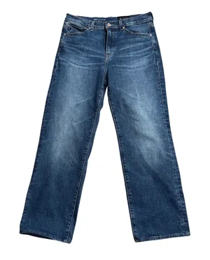 AG Brinley Mid-Rise Straight Jeans Womens 30 Blue Excellent Medium Wash Denim thumbnail 1