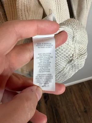Aerie cream Lumberjill button down waffle shacket thumbnail 4