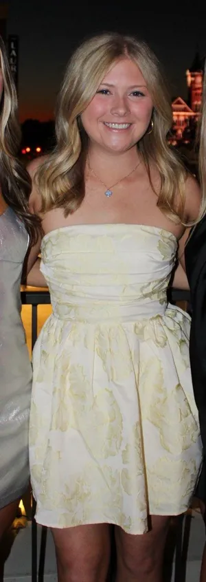 Showpo Yellow Strapless Mini Dress thumbnail 1