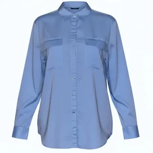 Ann Taylor Weekend Collection Chambray Utility Pocket Tunic Shirt Size XL thumbnail 1