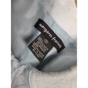 Margaret Frances Soft Light Blue Jacket Patterned Women's Size 10 thumbnail 4