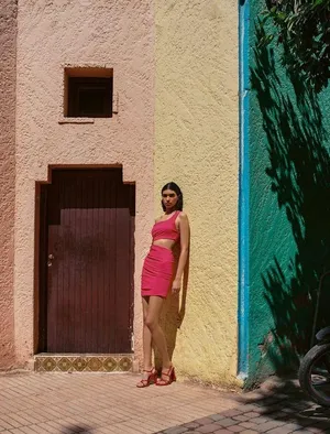 ZARA Ruched Cutout Dress thumbnail 2