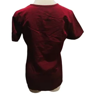 FIGS Essential 1-Pocket Scrub Top in Burgundy Size XS thumbnail 4