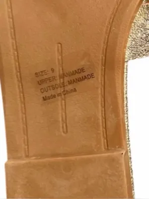 Olivia Miller Gold Slip on Sandals(Size 9) thumbnail 7