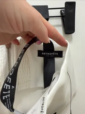 Retrofête Tayler Bra Top White thumbnail 6