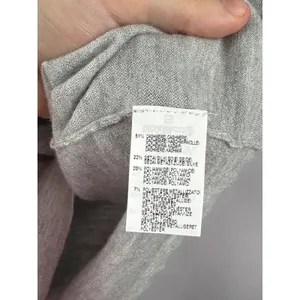 Women’s Brunello Cucinelli Small Light Heather Grey Sparkly Cashmere Shirt thumbnail 5