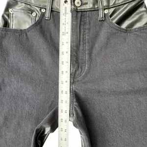 Abercrombie & Fitch Black 90s Straight Ultra High Rise Jeans Womens 6 Long NWT thumbnail 10