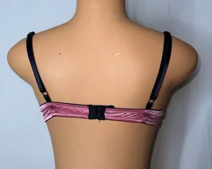Xhilaration Pink and black lace bra thumbnail 4