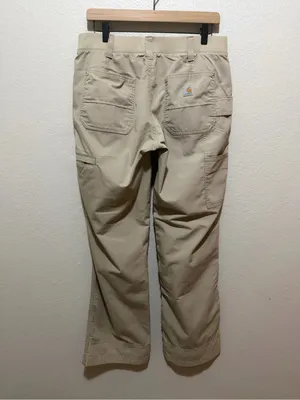 Carhartt Women’s Force Rugged Flex Lakota Pants Size 10 Tan Beige thumbnail 3