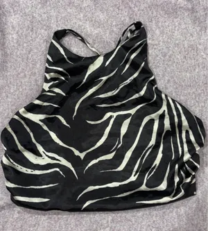 Zara Zebra Cross Back Top  thumbnail 2