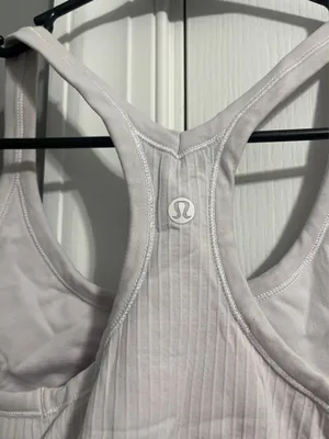 White Lululemon Ebb To Street Tank Top thumbnail 3