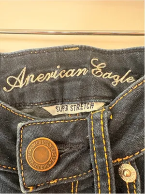 American Eagle Women Jeans Super Stretch Skinny Size 00 Low Rise Dark Wash thumbnail 3