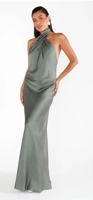 Show Me Your MuMu Jasmine Dress Deep Sage Size Medium thumbnail 1