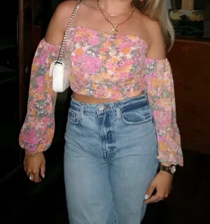 Wild Fable Floral Corset Top thumbnail 1