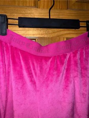 Juicy Couture Hot Pink Velour Joggers thumbnail 2