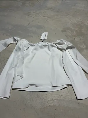 Strut & bolt NWT Off-Shoulder White LONG Sleeve Women's Top medium MSRP$65 thumbnail 12