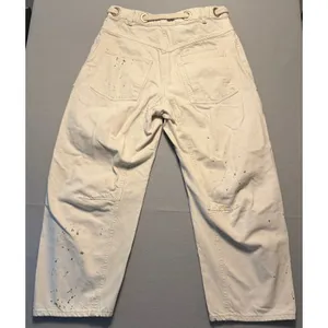 Free People We The Free Moxie Pull-On Barrel Jeans Cream Women Size 27 thumbnail 7