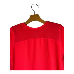 Nike Shirt Women Large‎ Hot Pink Running Dri Fit Short Sleeve Activewear Tee thumbnail 4