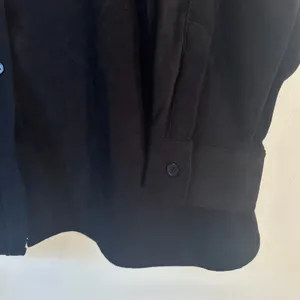 Denim &‎ Co Black Faux Suede Band Collar Button Down Shirt Shacketn1X thumbnail 7