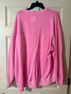 Aerie Oversized Crewneck Pink thumbnail 2