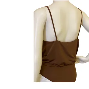 Wearever Brown Low Cut Bodysuit thumbnail 2