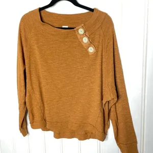 Free People We The Free Asymmetrical Button Henley Forget Me Top Small 796 thumbnail 4
