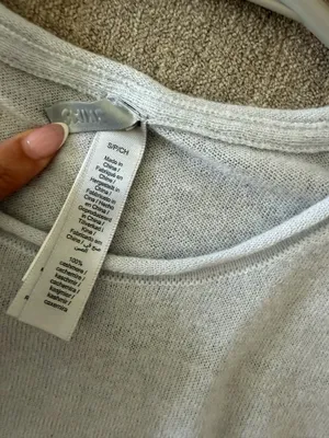 Skims sheer cashmere tshirt thumbnail 4