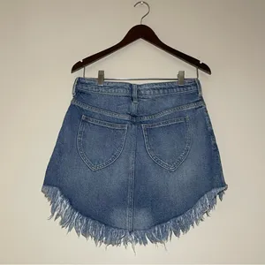 Free People Bailey Denim Mini Skirt Size 28 thumbnail 4