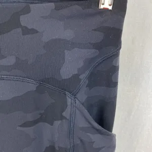 Lululemon Gray Camouflage Power Through High Rise Leggings 4 thumbnail 8