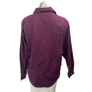 Mickey Unlimited Purple Embroidered Mickey Minnie Pluto Button Down Shirt Top M thumbnail 2