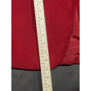 Sellecca red blazer 14 wool blend‎ vintage professional holidays tartan thumbnail 7