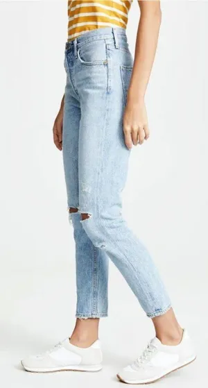 Jamie High Rise Shakedown Destroyed Distressed Hi-Waist Ripped Jeans 25 thumbnail 3