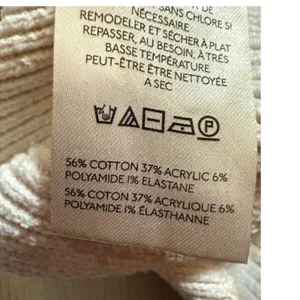 Free People Tie Dye Cropped‎ Ribbed Knit Pullover Sweater Mauve Cream Medium thumbnail 5