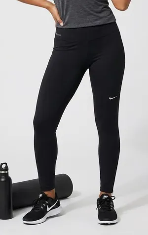 NIKE | Black Full Length Zipper Ankle Leggings Sz S thumbnail 1