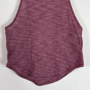 lululemon Sweat Date‎ in Heather Burgundy Racerback Tank Top Size 6 thumbnail 5